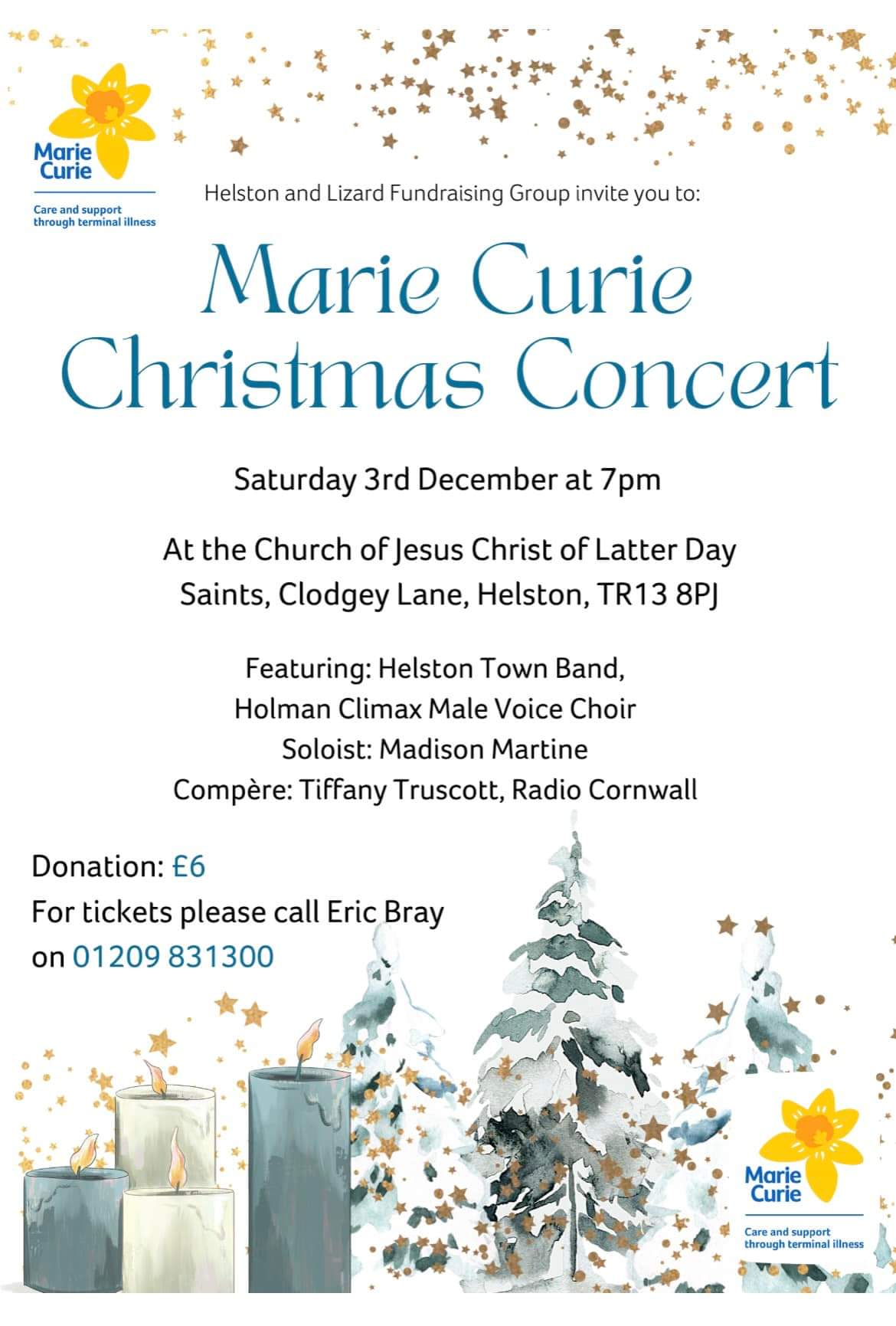 Church of Jesus Christ Latter Day Saints Christmas Concert in Aid of Marie Curie